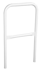Vestil Steel Safety Railing - 2 Ft. Length - White