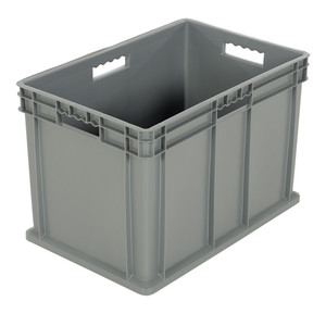 Vestil Plastic Multi-Tier Stack Cart Large Bin - 150 lb Load - Gray