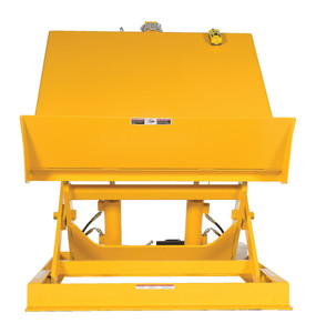 Vestil Steel Ergonomic Lift/Tilt Table - 54 In. x 48 In. 115 Volt 1 Phase 6,000 lb - Yellow