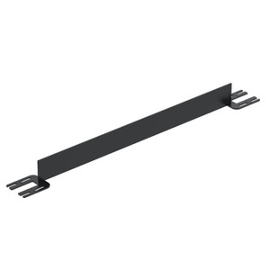Vestil Steel Toe Board For Pipe Safety Railing - 4 Ft. Length - Black