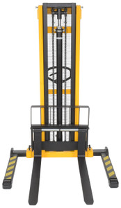 Vestil Steel Stacker Manual Pump - 2 - 118 In. 1,500 - 2,000 lb Black / - Yellow