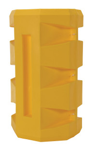 Vestil UV Protected Polyethylene Column Protector - 9 In. Round 7,000 lb - Yellow