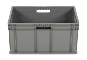 Vestil Plastic Multi-Tier Stack Cart Medium Bin - 125 lb Load - Gray