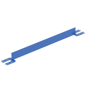 Vestil Steel Toe Board For Pipe Safety Railing - 4 Ft. Length - Blue