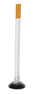 Vestil Glass Beads/Aluminum Reflective Sheeting - 3 In. x 6 In. - Yellow