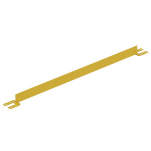 Vestil Steel Toe Board for Pipe Safety Railing - 6 Ft. Length - Yellow