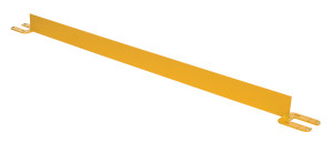 Vestil Steel Toe Board for Pipe Safety Railing - 6 Ft. Length - Yellow