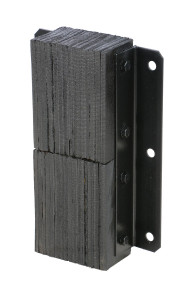 Vestil Rubber Laminated Dock Bumper - 20 In. x 11 In. x 4-1/2 In. - Black