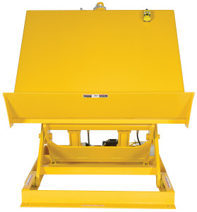 Vestil Steel Ergonomic Lift/Tilt Table - 54 In. x 48 In. 460 Volt 3 Phase 6,000 lb - Yellow