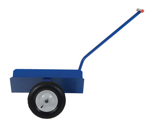Vestil Steel V-Groove Pipe Mover with Pneumatic Wheels - 600 lb - Blue