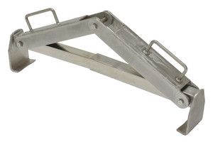 Vestil Stainless Steel Drum Lifter - 1,000 lb - Silver