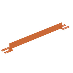 Vestil Steel Toe Board For Pipe Safety Railing - 4 Ft. Length - Orange