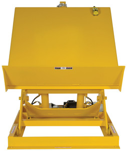 Vestil Steel Ergonomic Lift/Tilt Table - 48 In. x 48 In. 460 Volt 3 Phase 4,000 lb - Yellow