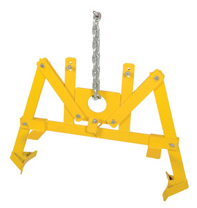 Vestil Steel Vertical Drum Lifter - 55 Gallon Drums 1,000 lb - Yellow