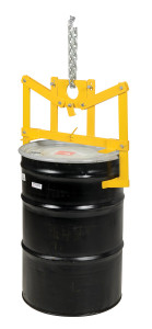 Vestil Steel Vertical Drum Lifter - 55 Gallon Drums 1,000 lb - Yellow