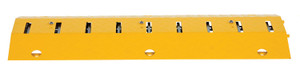 Vestil Steel Spiked Traffic Speed Bump - 39 In. Wide 20 Ton Axle Load - Yellow