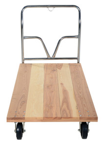Vestil Hardwood Platform Truck - 30 In. x 60 In. 1,600 lb - Tan