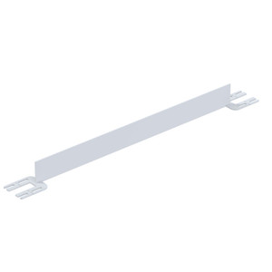 Vestil Steel Toe Board For Pipe Safety Railing - 4 Ft. Length - White