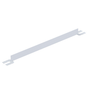 Vestil Steel Toe Board For Pipe Safety Railing - 5 Ft. Length - White