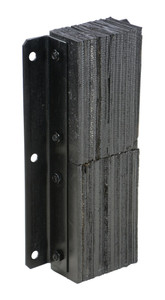 Vestil Rubber Laminated Dock Bumper - 24 In. x 11 In. x 4-1/2 In. - Black