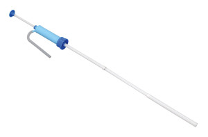 Vestil Polypropylene Drum Pump - 8 Ounces Per Stroke - Blue