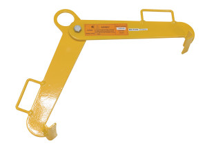 Vestil Steel Vertical Drum Clamp - 1,000 lb - Yellow