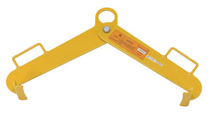 Vestil Steel Vertical Drum Clamp - 1,000 lb - Yellow