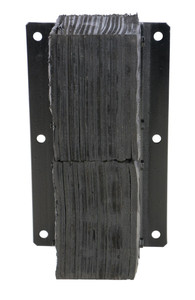 Vestil Rubber Laminated Dock Bumper - 24 In. x 11 In. x 6 In. - Black