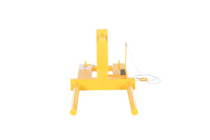 Vestil Steel Economy Drum Positioner - 55 Gallon 800 lb - Yellow
