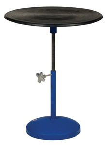 Vestil Steel Turntable - 24 In. Diameter Manual 21-32 In. Height Adjustment 300 lb - Blue