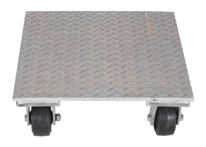 Vestil Aluminum Plate Dolly - 18 In. x 24 In. 1,200 lb - Silver