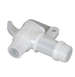 Vestil Polyethylene Drum Faucet Non-Adjustable - 3/4 In. Bung - White