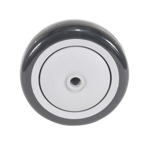 Vestil Polypropylene Wheel - 4 In. Diameter x 1-1/4 In. Width - Black/White