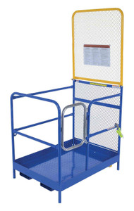 Vestil Steel Work Platform With - 84 In. Expanded Back 36 In. x 48 In. 1,000 lb - Blue