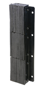 Vestil Rubber Laminated Dock Bumper - 36 In. x 11 In. x 4-1/2 In. - Black
