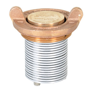 Vestil Brass Vertical Drum Vent Fits - 30 and 55 Gallon Drum - Gold