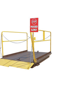 Vestil Factory Installed Stop Sign Signal For Truck Scissor Dock Lift Units