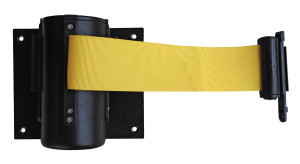 Vestil Wall Mounted Guidance Barrier - 6 Ft. Yellow Fabric Web