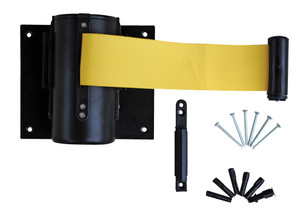 Vestil Wall Mounted Guidance Barrier - 6 Ft. Yellow Fabric Web