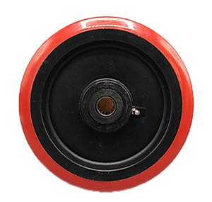 Vestil Polypropylene Wheel - 8 In. Diameter x 2 In. Width - Maroon/White