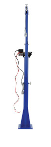 Vestil Steel DC Powered Jib Crane - 3-1/2 to 5-1/2 Ft. Boom 1,500 lb - Blue