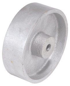 Vestil Semi Steel Wheel - 4 In. Diameter x 1-1/4 In. Width 5/8 In. Bearing - Silver