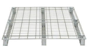 Vestil Galvanized Steel Welded Wire Pallet - 40 In. x 48 In. 4,000 lb - Gray