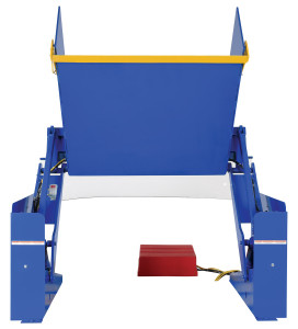 Vestil Steel Zero Lift and Tilt Table - 52 In. x 52 In. AC Powered 460 Volt 3 Phase 2,000 lb - Blue