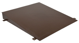 Vestil Steel Approach Ramp For Lowered Height Truck Scissor Dock Lift - 14 In. x 60 In. - Brown
