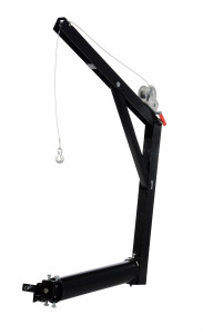 Vestil Steel Hitch Mounted Truck Jib Crane - 47-1/2 In. Reach 600 lb - Black