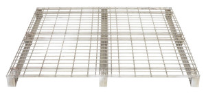 Vestil Galvanized Steel Welded Wire Pallet - 48 In. x 48 In. 4,000 lb - Gray