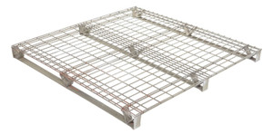 Vestil Galvanized Steel Welded Wire Pallet - 48 In. x 48 In. 4,000 lb - Gray