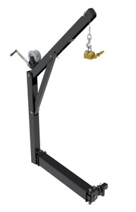 Vestil Steel Hitch Mounted Truck Jib Crane With Magnet - 200 lb - Black