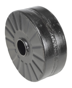 Vestil Semi Steel Wheel - 8 In. Diameter x 3 In. Width - Silver